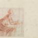 Woman Seated with a Piece of Cloth [verso]